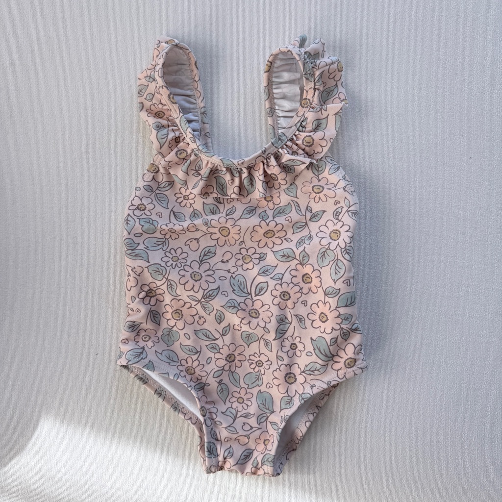 Rylee + Cru Swim Arielle Blush Floral One Piece Swimsuit